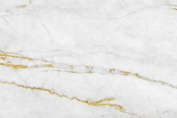 Obraz premium White gold marble texture pattern background with high resolution design for cover book or brochure, poster, wallpaper background or realistic business