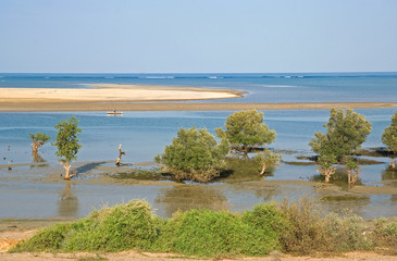 Lagon, Ocean indien. Tulear, Madagascar