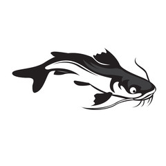 flat catfish logo design inspiration