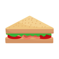 Sandwich vector illustration isolated on white background. Sandwich clip art
