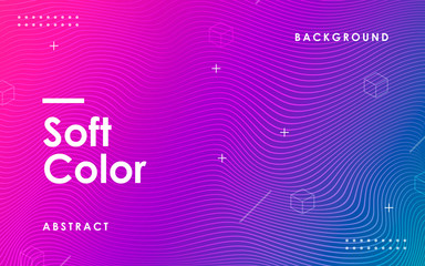 Dynamic abstract wavy particles background with sun shine