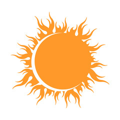 yellow sun burst star symbol Sun icon logo design vector illustration a Sunshine element