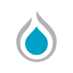 Water droplet Logo design sign icon vector template