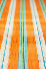 Close-up shot of cotton weaving.