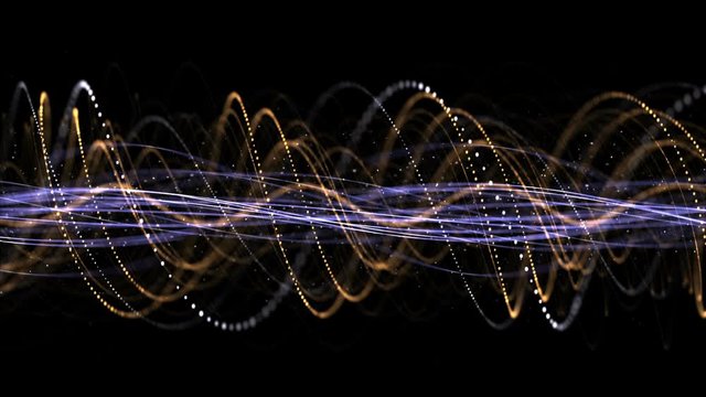 Intertwined Technology Fibers Animation Background, Loop, 4k