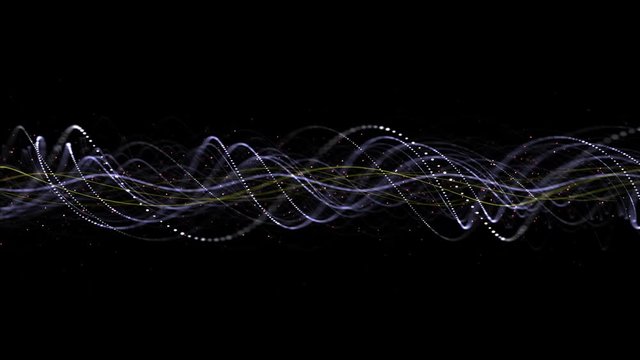 Intertwined Technology Fibers Animation Background, Loop, 4k