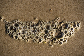 Sea Foam on the Sand