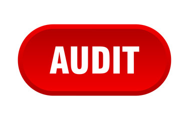 audit button. audit rounded red sign. audit