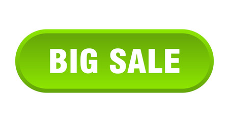 big sale button. big sale rounded green sign. big sale