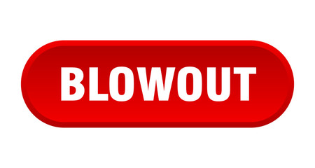 blowout button. blowout rounded red sign. blowout