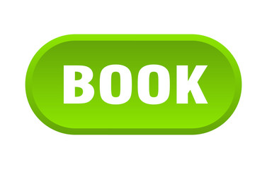 book button. book rounded green sign. book