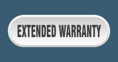 extended warranty button. extended warranty rounded white sign. extended warranty
