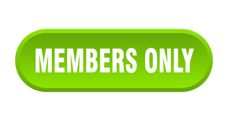 members only button. members only rounded green sign. members only