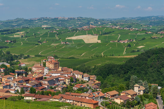View of village Barolo