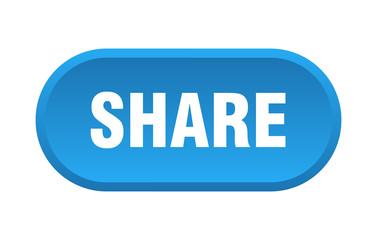 share button. share rounded blue sign. share