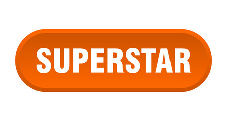 superstar button. superstar rounded orange sign. superstar