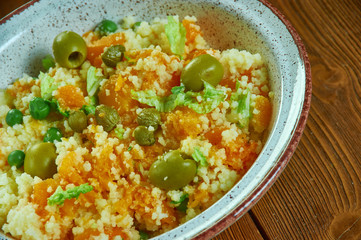 Israeli couscous with butternut squash