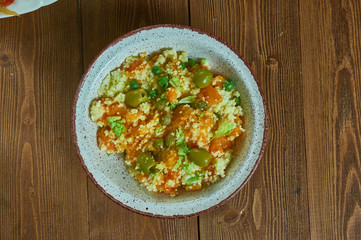 Israeli couscous with butternut squash