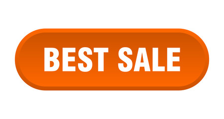 best sale button. best sale rounded orange sign. best sale