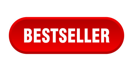 bestseller button. bestseller rounded red sign. bestseller