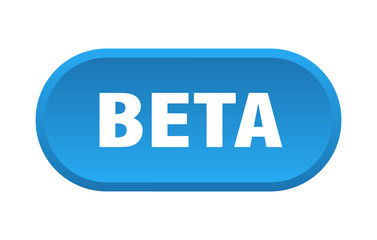 beta button. beta rounded blue sign. beta