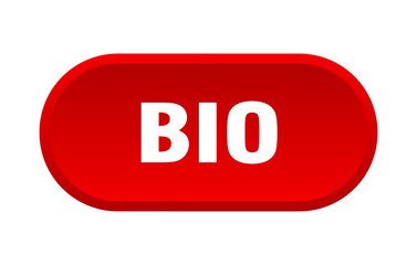 bio button. bio rounded red sign. bio