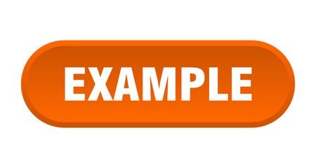 example button. example rounded orange sign. example