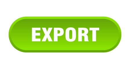 export button. export rounded green sign. export