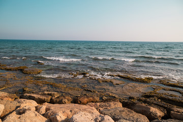 Mediterranean coast Cyprus island