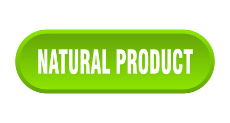 natural product button. natural product rounded green sign. natural product