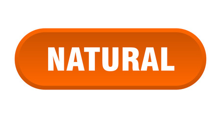 natural button. natural rounded orange sign. natural