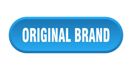 original brand button. original brand rounded blue sign. original brand