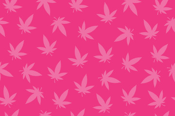 Marijuana leaves seamless pattern