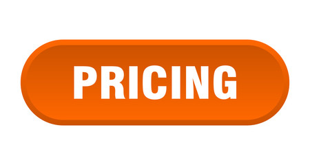 pricing button. pricing rounded orange sign. pricing