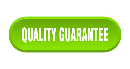 quality guarantee button. quality guarantee rounded green sign. quality guarantee