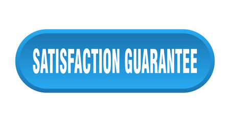 satisfaction guarantee button. satisfaction guarantee rounded blue sign. satisfaction guarantee