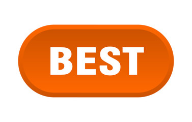 best button. best rounded orange sign. best