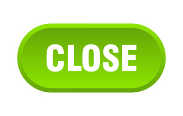 close button. close rounded green sign. close