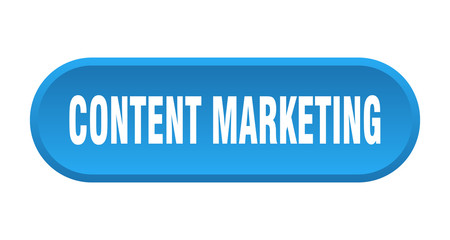 content marketing button. content marketing rounded blue sign. content marketing