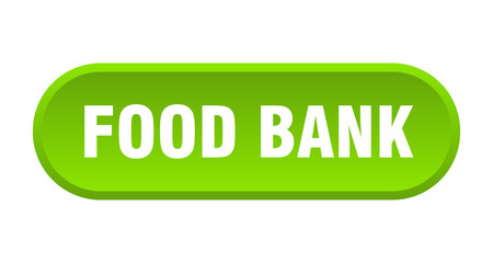 food bank button. food bank rounded green sign. food bank