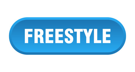 freestyle button. freestyle rounded blue sign. freestyle