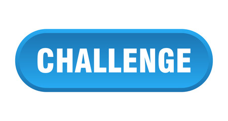 challenge button. challenge rounded blue sign. challenge