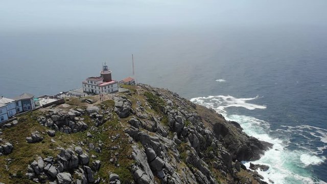Lighthouse in Finisterre or Fisterra End Of The Old World