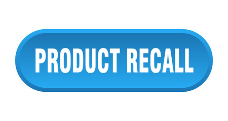product recall button. product recall rounded blue sign. product recall