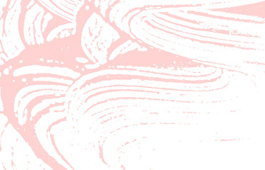 Grunge texture. Distress pink rough trace. Fabulou