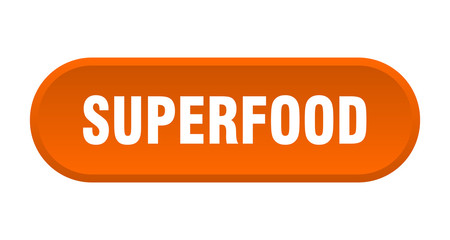 superfood button. superfood rounded orange sign. superfood