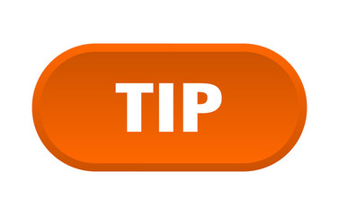 tip button. tip rounded orange sign. tip
