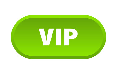 vip button. vip rounded green sign. vip