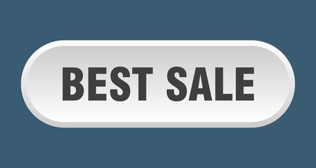 best sale button. best sale rounded white sign. best sale