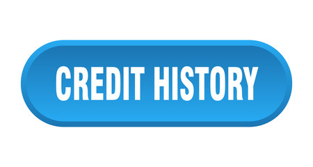 credit history button. credit history rounded blue sign. credit history